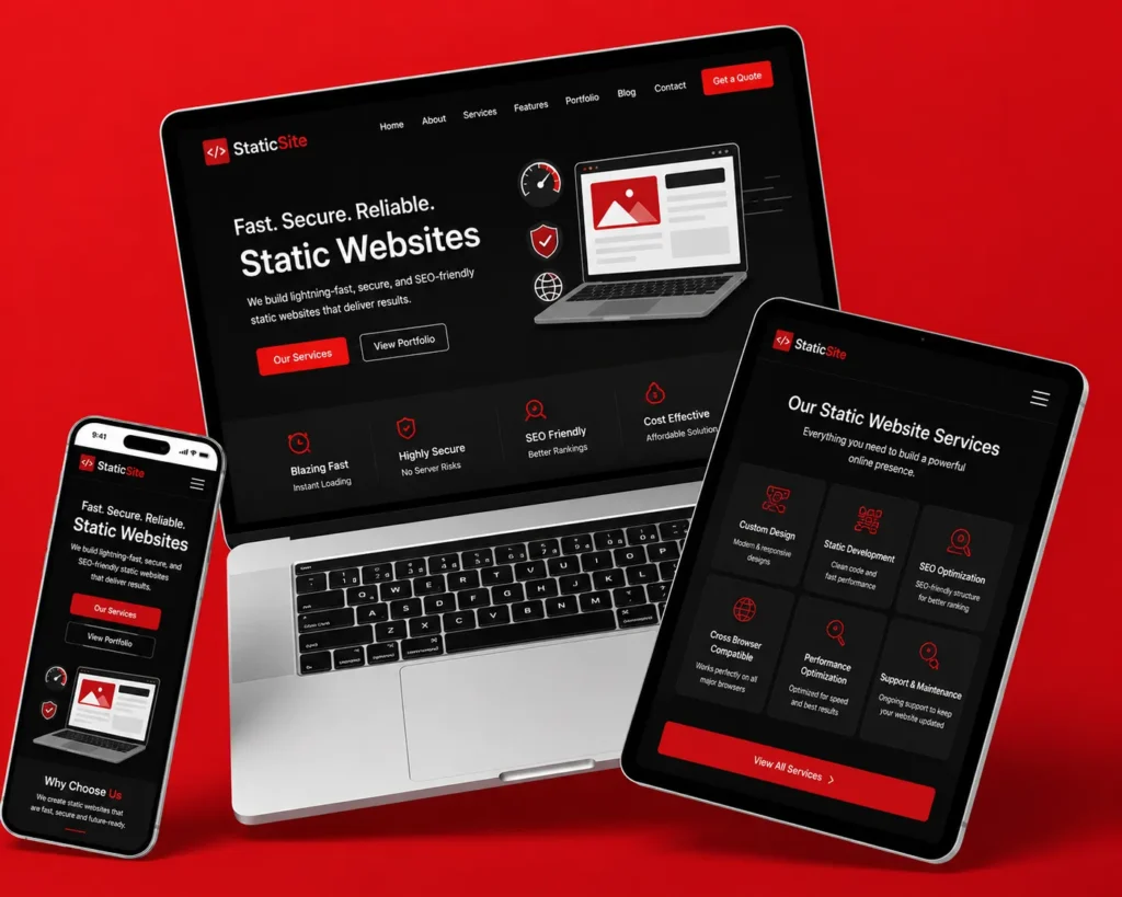 The Best Static Website Development Services in Banglore